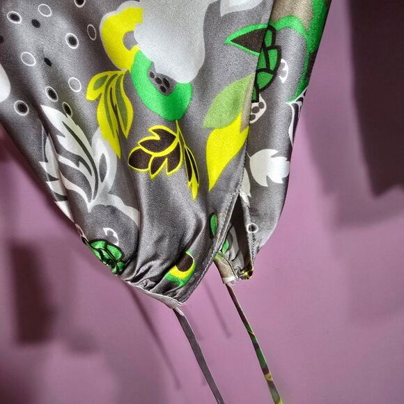 Etcetera 100% Silk oversized relaxed colourful blouse Sz 6 Resort - Picture 7 of 12